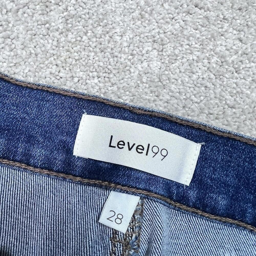 Level99 Shorts Women’s Blue Denim Pockets Size 28 NWT - Picture 9 of 11
